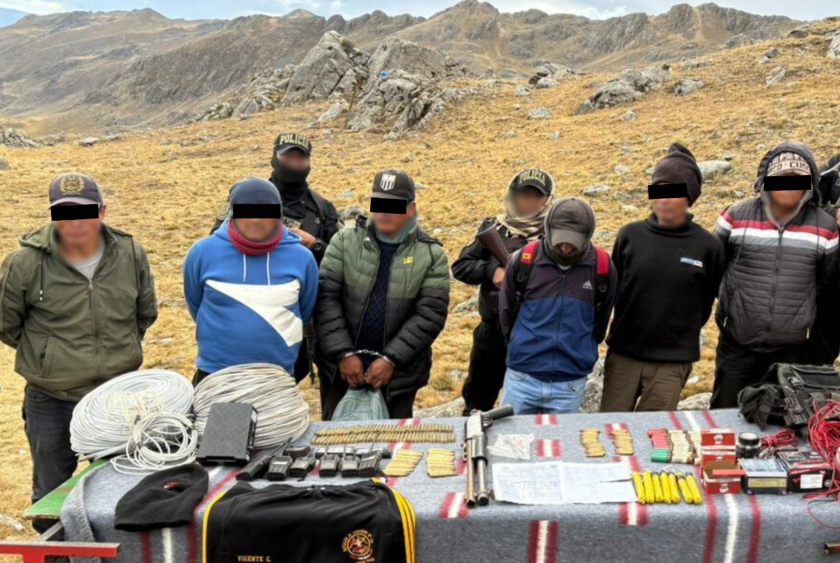 DICTAN PRISIÓN PREVENTIVA PARA SEIS COMUNEROS EN APURÍMAC POR TENENCIA DE MATERIAL EXPLOSIVO
